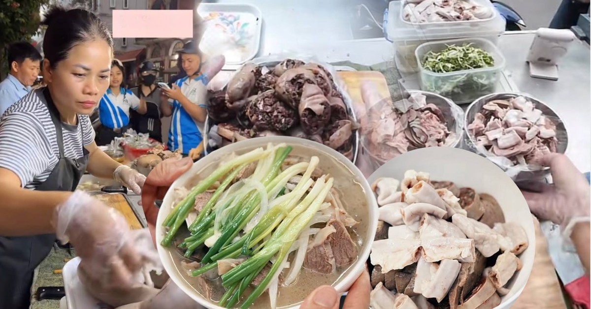 Hàng triệu người nghiện xem cô Thanh bán lòng ở Bắc Ninh: Ai mua 10.000 đồng cũng bán, thái không kịp phải xin khách tự làm