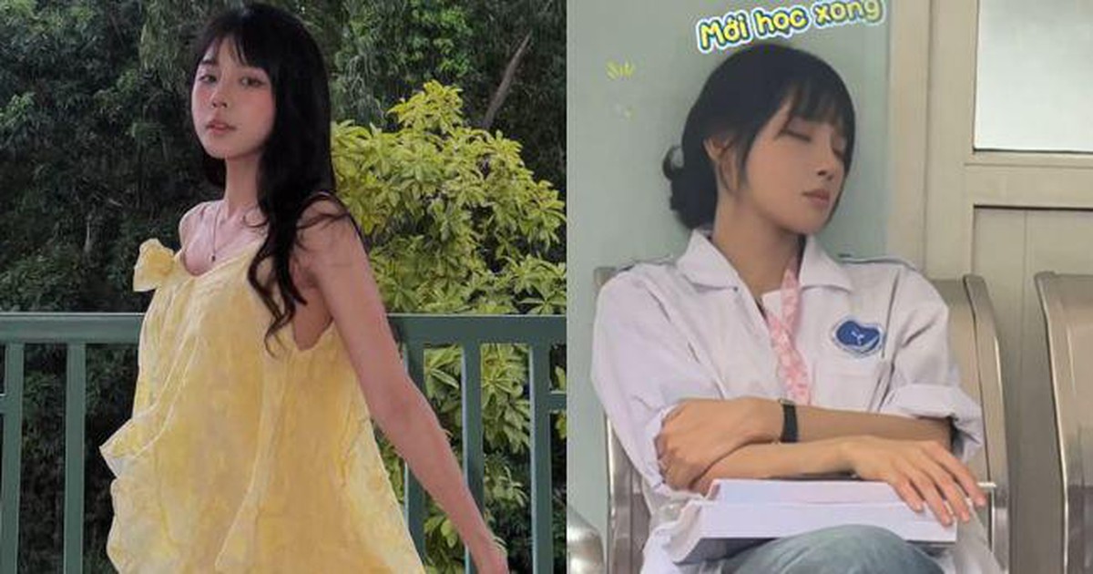 Nữ sinh viên Y khoa gây chú ý với nhan sắc xinh đẹp khi ngồi ngủ gật trên hành lang bệnh viện, hóa ra là vợ cầu thủ nổi tiếng
