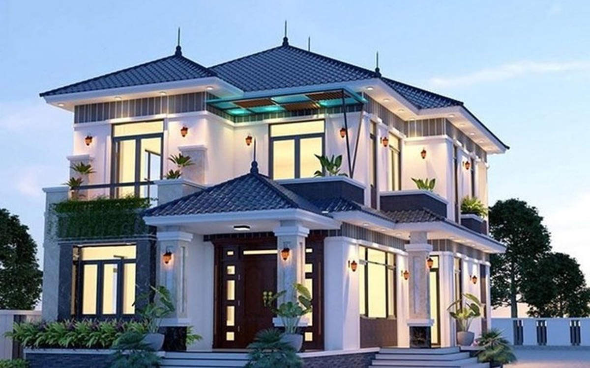 Chi phí xây nhà mái Nhật 2 tầng 80m² trọn gói bao nhiêu?