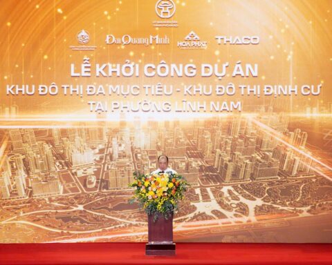 Liên danh Đại Quang Minh – THACO – Hòa Phát – Tập đoàn Tương Lai Sông Hồng khởi công 2 dự án quy mô 267ha theo mô hình “đô thị bọt biển” ngay tại phường Lĩnh Nam (Hà Nội)