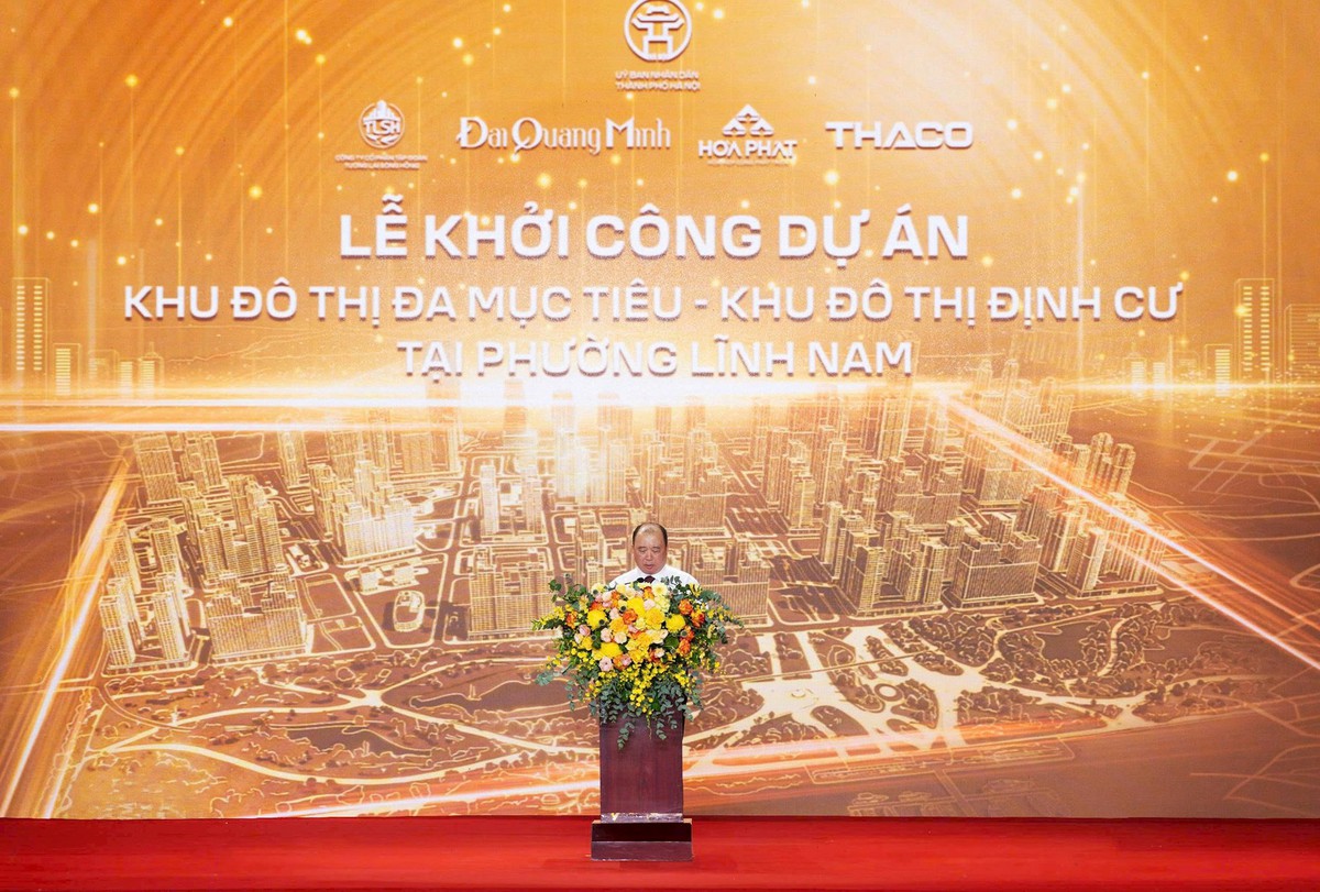 Liên danh Đại Quang Minh – THACO – Hòa Phát – Tập đoàn Tương Lai Sông Hồng khởi công 2 dự án quy mô 267ha theo mô hình “đô thị bọt biển” ngay tại phường Lĩnh Nam (Hà Nội)