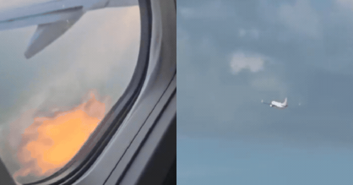 Máy bay Boeing 737 phát lửa ở động cơ nghi do va phải chim, phi công lập tức phát tín hiệu khẩn cấp
