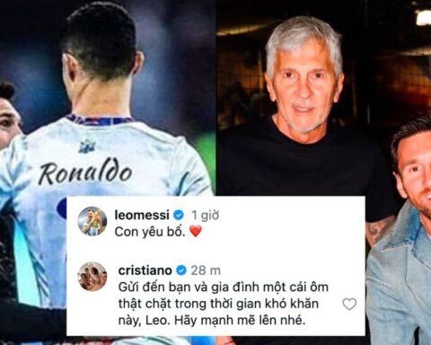 Messi viết tâm thư đau xé lòng tiễn biệt cha, Ronaldo liền gửi lời động viên ấm áp
