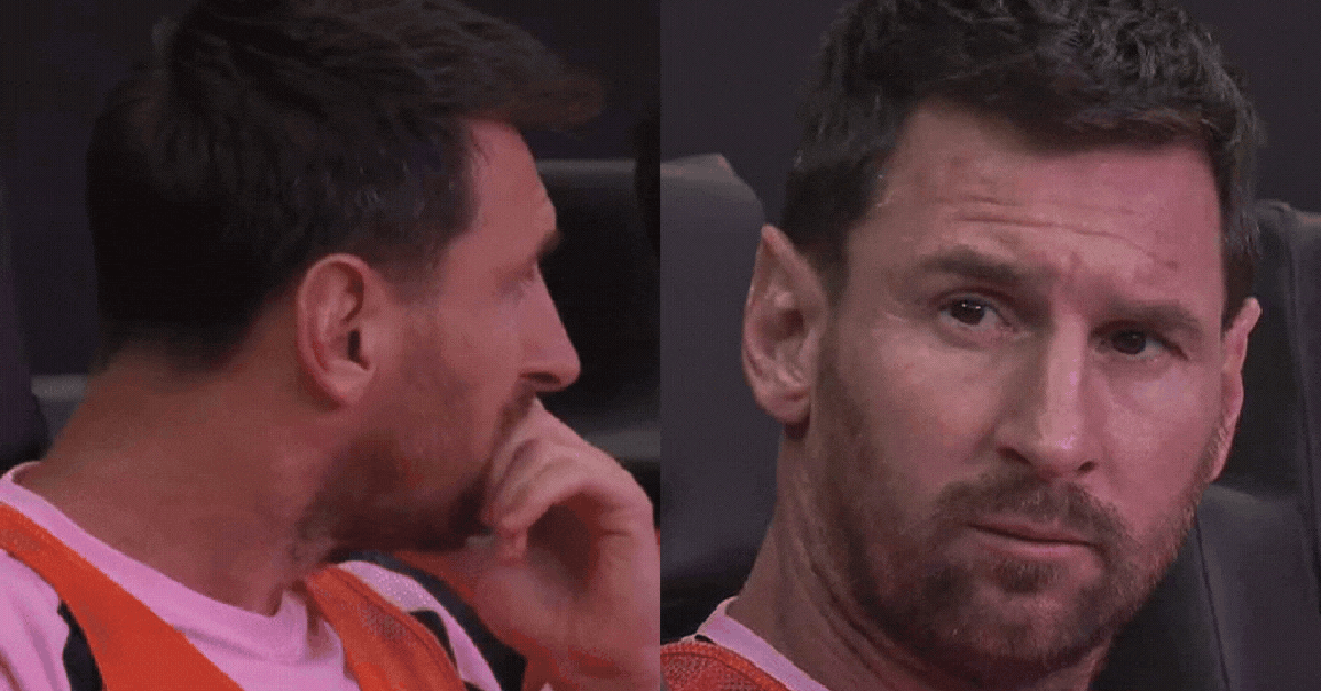 Video: Xúc động ánh mắt đượm buồn của Messi trên ghế dự bị trận đấu của Inter Miami