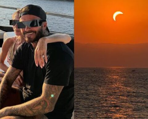 Vợ chồng David Beckham và Victoria hạnh phúc cùng ngắm nhật thực trên du thuyền hơn 560 tỷ đồng