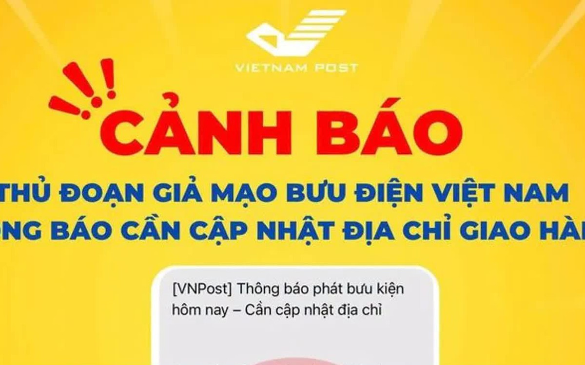 Cảnh báo thủ đoạn giả mạo bưu điện để đánh cắp tài khoản ngân hàng