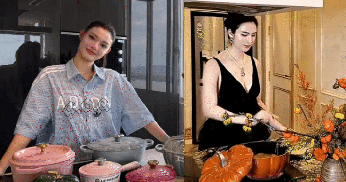 Kiều Loan vừa sắm bộ nồi xịn sò giá vài chục triệu, dân tình soi ngay “đụng hàng” với nồi mà Ngọc Loan sắm từ năm ngoái