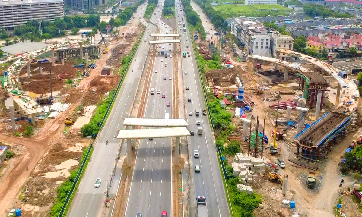 Nút giao gần 2.400 tỷ đồng với hầm chui gần 1km ở phía Tây Hà Nội