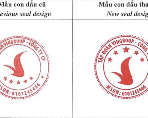 Từ hôm nay, Vingroup chính thức có mẫu con dấu mới