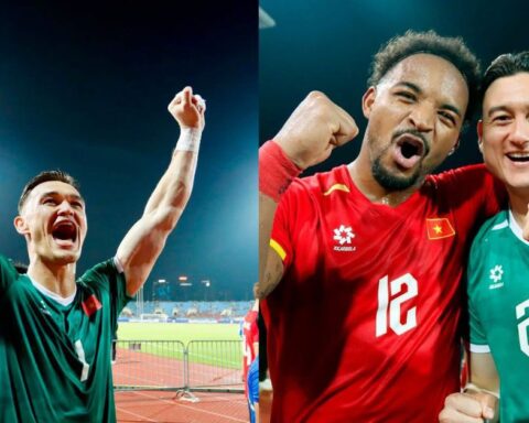 Lê Giang Patrik để lộ cơ bắp cuồn cuộn, Xuân Son ăn mừng cuồng nhiệt cùng Văn Lâm mừng ĐT Việt Nam vào chung kết