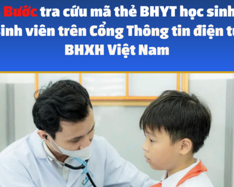 [Infographic] 4 bước tra cứu mã thẻ BHYT học sinh, sinh viên