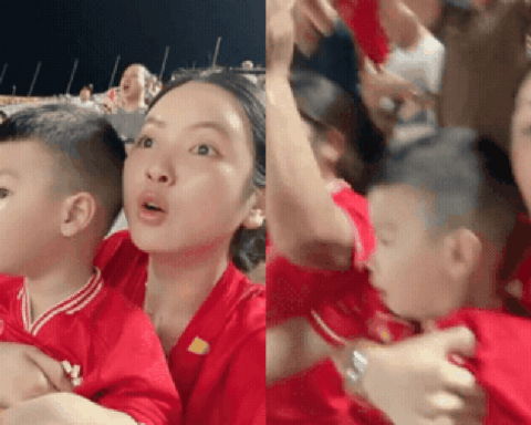 Cận cảnh màn ăn mừng đầy phấn khích, cảm xúc vỡ oà của Chu Thanh Huyền khi Quang Hải lập siêu phẩm giúp Việt Nam dẫn trước 2-0 Thái Lan