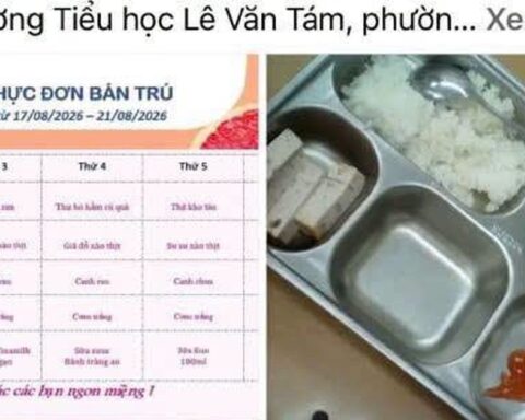 Thực đơn công khai và bữa cơm bán trú thực tế khác hẳn nhau, một trường Tiểu học phải lên bài xin lỗi phụ huynh