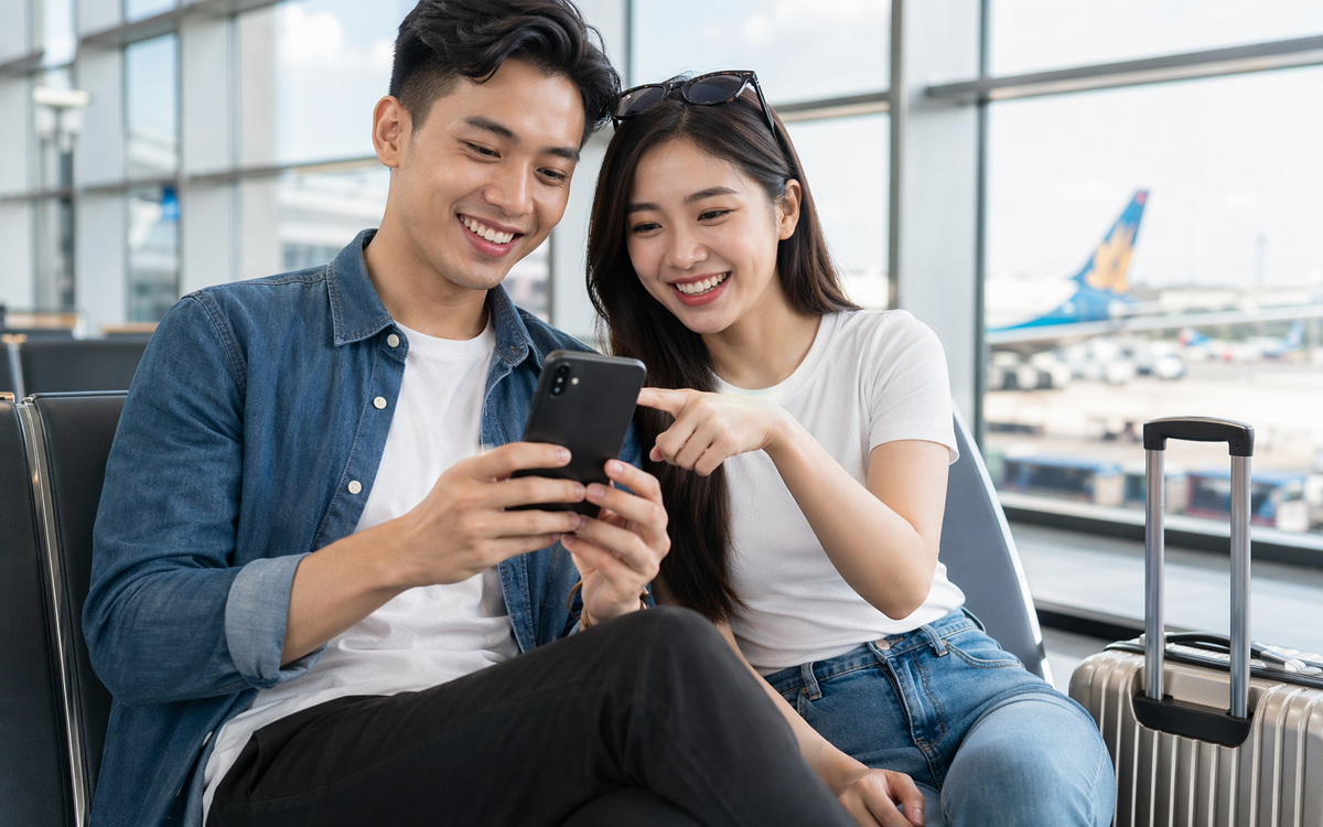 Vượt ải săn vé concert, hốt luôn deal vé máy bay 888k nhẹ tênh trên app ngân hàng