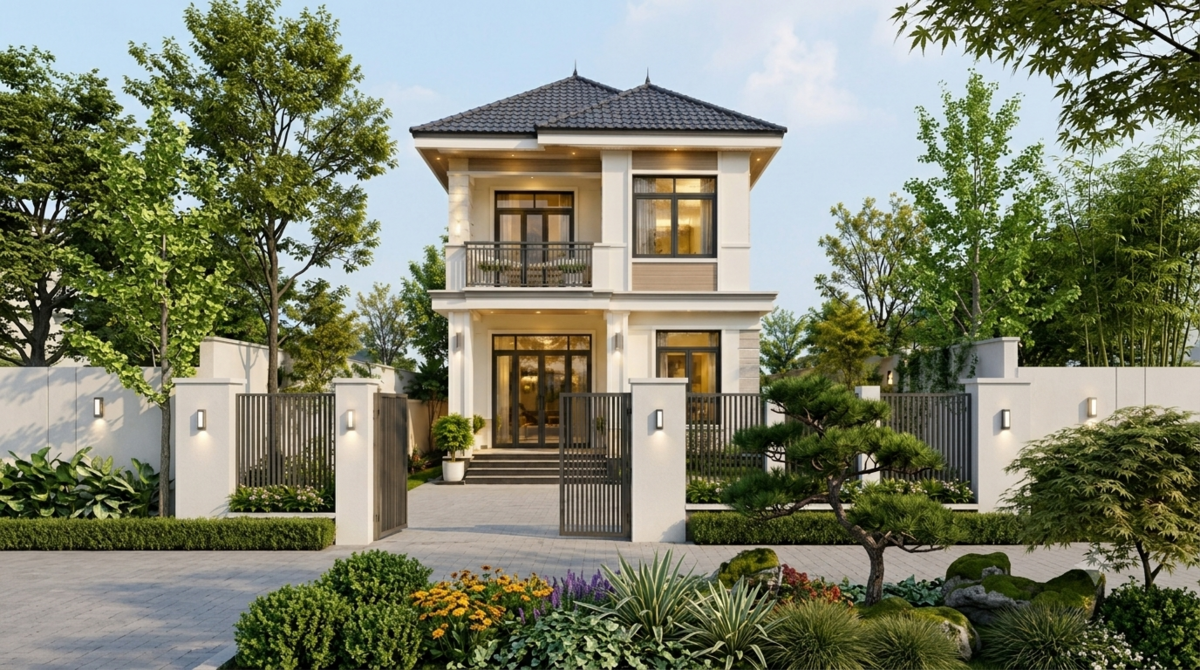 Xây nhà mái Nhật 2 tầng 60m² khoảng bao nhiêu tiền?