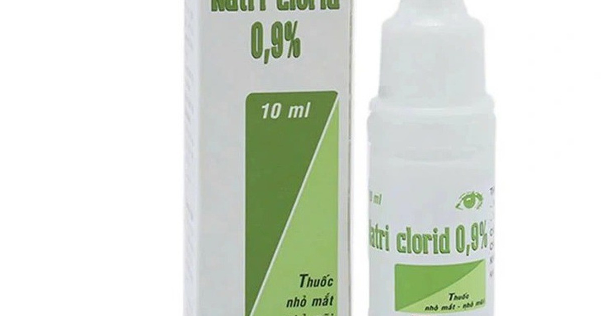 Xử phạt công ty sản xuất lô thuốc nhỏ mắt Natri clorid 0,9% vi phạm chất lượng
