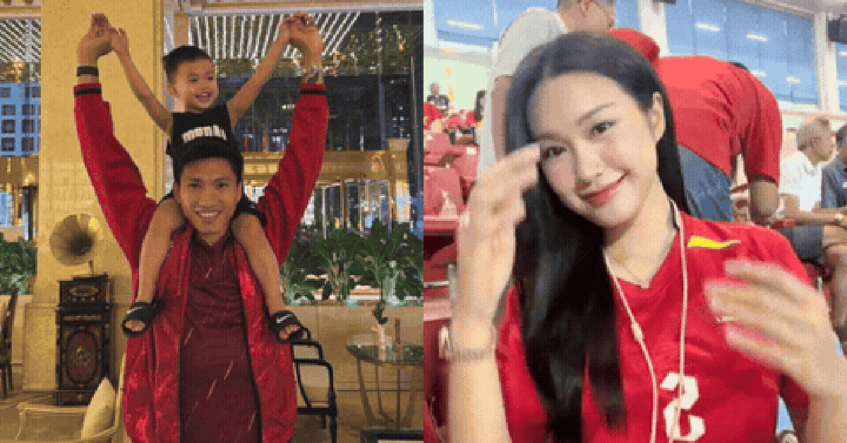 Doãn Hải My khoe visual xinh đẹp chuẩn “bạch nguyệt quang” làng bóng đá, đưa con tới “tiếp sức” Văn Hậu trước chung kết Việt Nam – Thái Lan