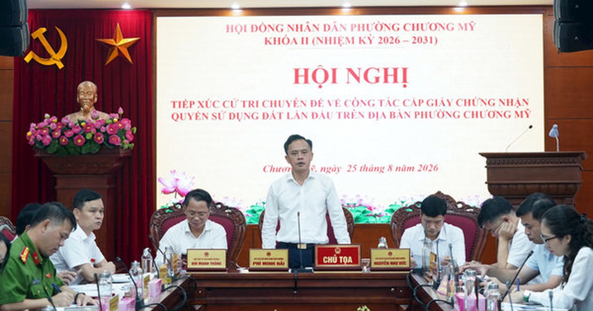 Chương Mỹ lấy hài lòng của người dân về cấp sổ đỏ làm thước đo cán bộ