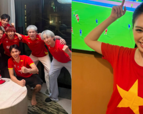 Tiểu Vy – Lan Ngọc vỡ oà sau bàn gỡ hoà, cả showbiz Việt ăn mừng tưng bừng chờ chức vô địch của ĐT Việt Nam