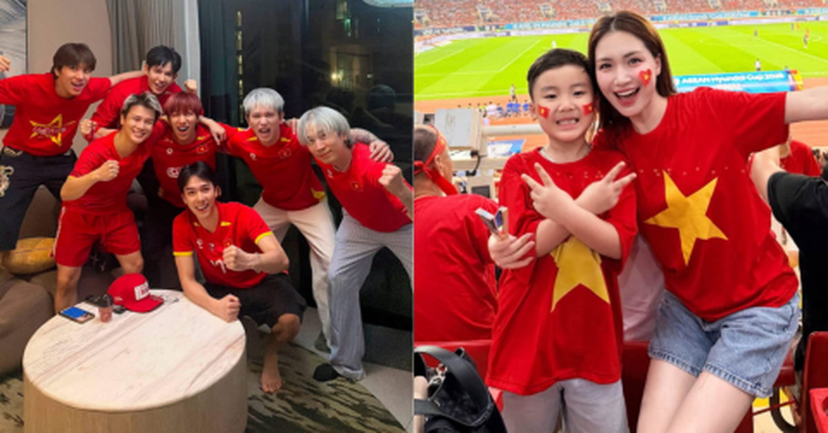 Mỹ Tâm và cả showbiz ăn mừng ĐT Việt Nam vô địch Đông Nam Á, Hoà Minzy check-in SVĐ Mỹ Đình, Diệu Nhi hẹn “đi bão”