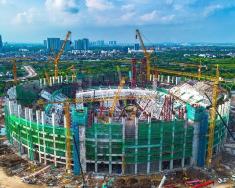 Sân vận động 60.000 chỗ ngồi, lớn thứ 2 Việt Nam do Vingroup xây dựng đón Chủ tịch FIFA tới thăm