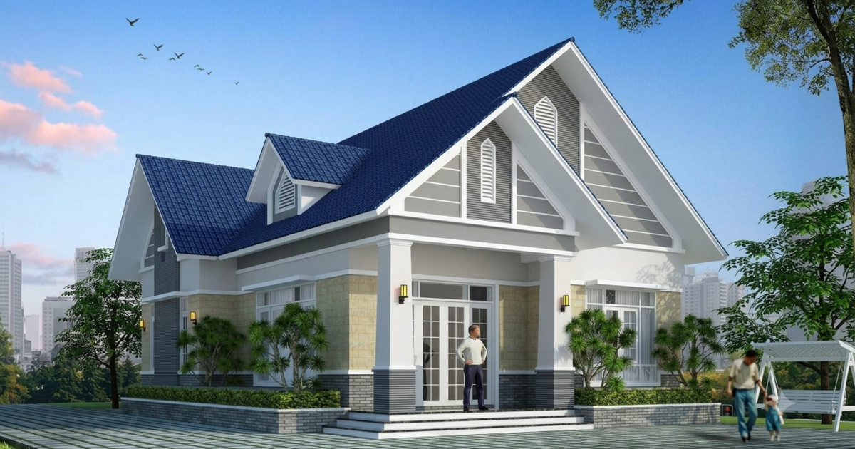Xây nhà mái Thái 1 tầng 3 phòng ngủ 110m² khoảng bao nhiêu tiền?