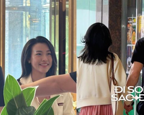 Bắt gặp thủ môn Lê Giang Patrik và MC Hoàng Oanh nắm tay tình tứ ở khách sạn