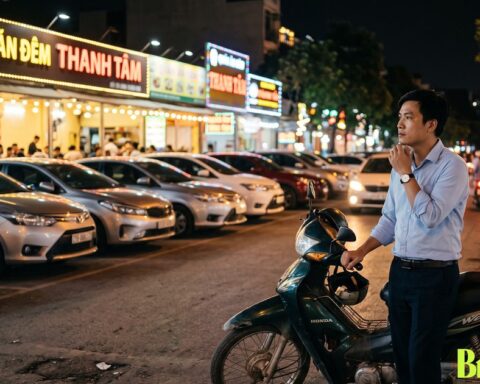 Nhóm bạn cấp ba của tôi có năm người, giờ trong ảnh check in chỉ còn tôi đứng cạnh xe máy