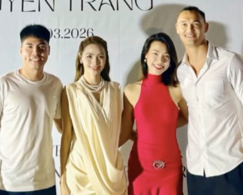 Bức ảnh bí mật của MC Hoàng Oanh và Lê Giang Patrik đến giờ mới được công bố