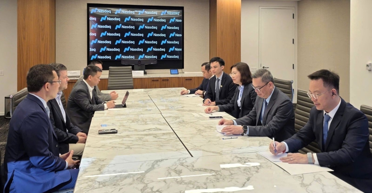 Chủ tịch Ủy ban Chứng khoán Nhà nước làm việc với Phó Chủ tịch Nasdaq, thúc đẩy kết nối thị trường vốn Việt Nam – Hoa Kỳ