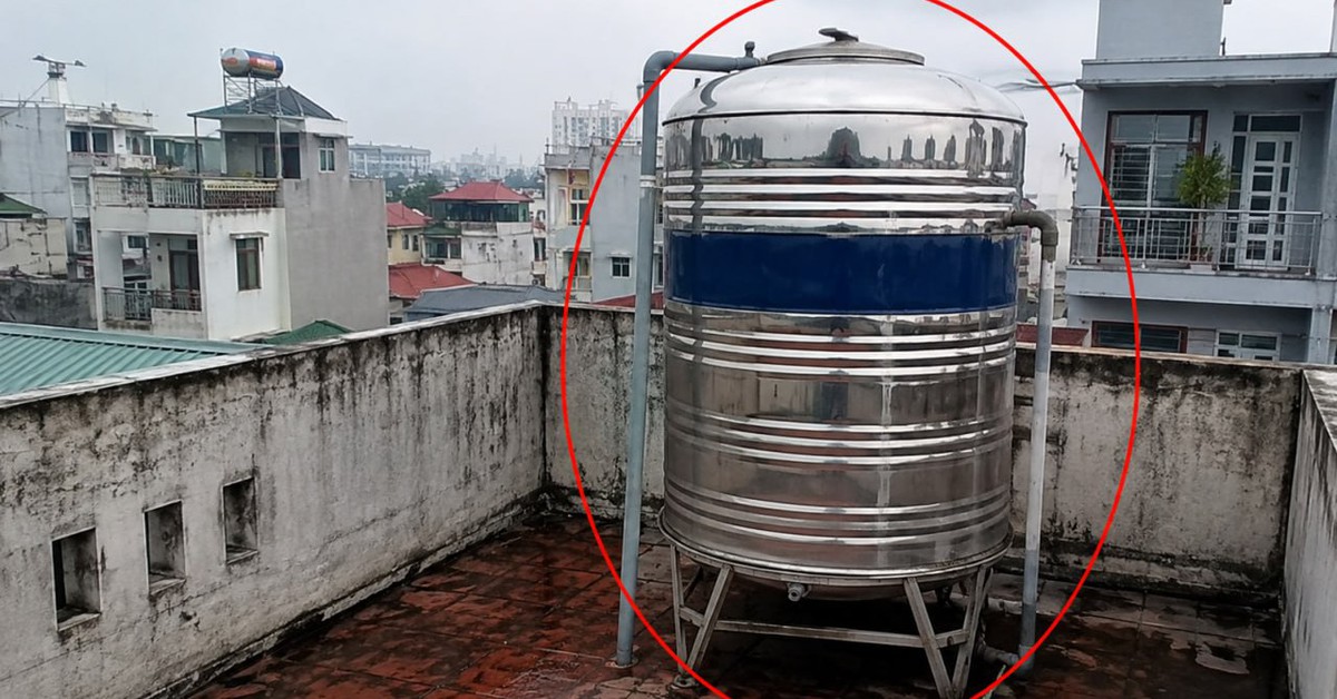 Lời khuyên cho những gia đình đang đặt bồn nước trên sân thượng