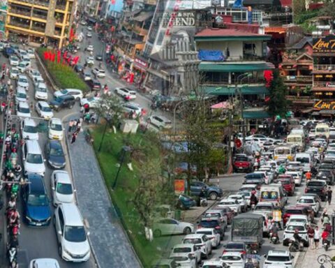 Sa Pa dịp 2/9, nơi ô tô gặp gỡ đất trời: Đi 900m mất 30 phút, hệt như giờ tan tầm Hà Nội