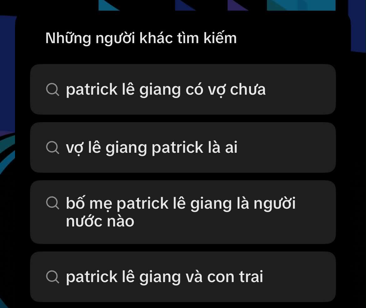 “Lê Giang Patrik và vợ”, “Lê Giang Patrik và con trai”… lọt tìm kiếm phổ biến: Sự thật là gì? - Ảnh 2.