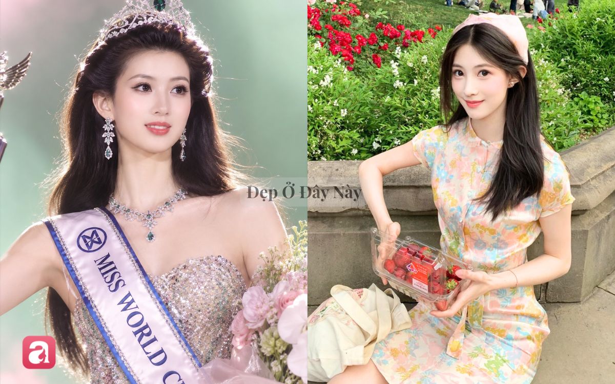 Tài sắc vẹn toàn như tân Hoa hậu Thế giới Trung Quốc: Nhan sắc cổ điển, style kín đáo, visual bừng sáng mọi khung hình- Ảnh 1.