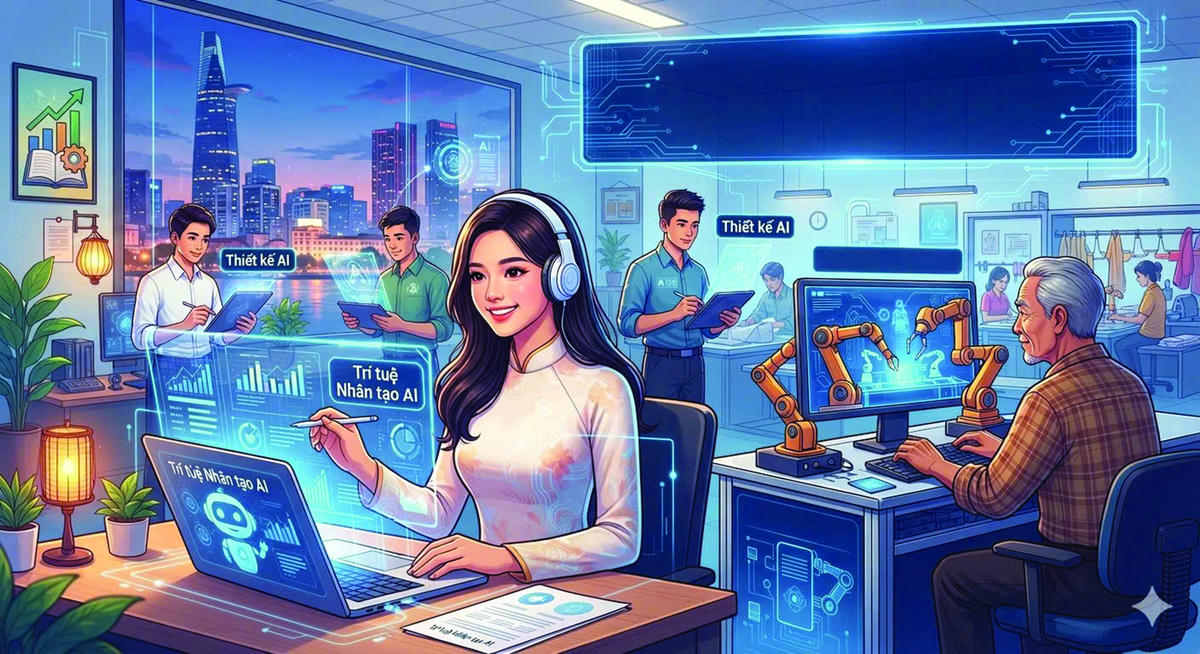 AI đang tái định hình thị trường lao động Việt Nam- Ảnh 1.