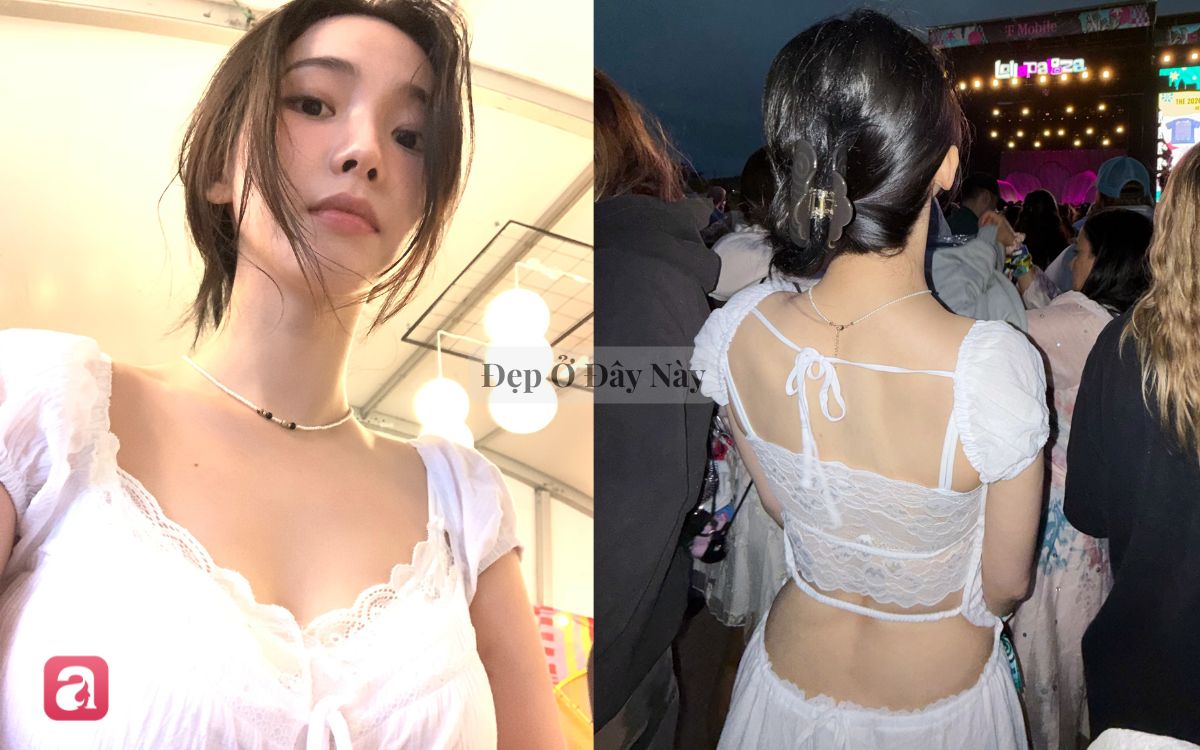Đụng đầm nàng thơ, Lisa khoe lưng ong quyến rũ, Karina kín đáo vẫn đẹp mê- Ảnh 4.