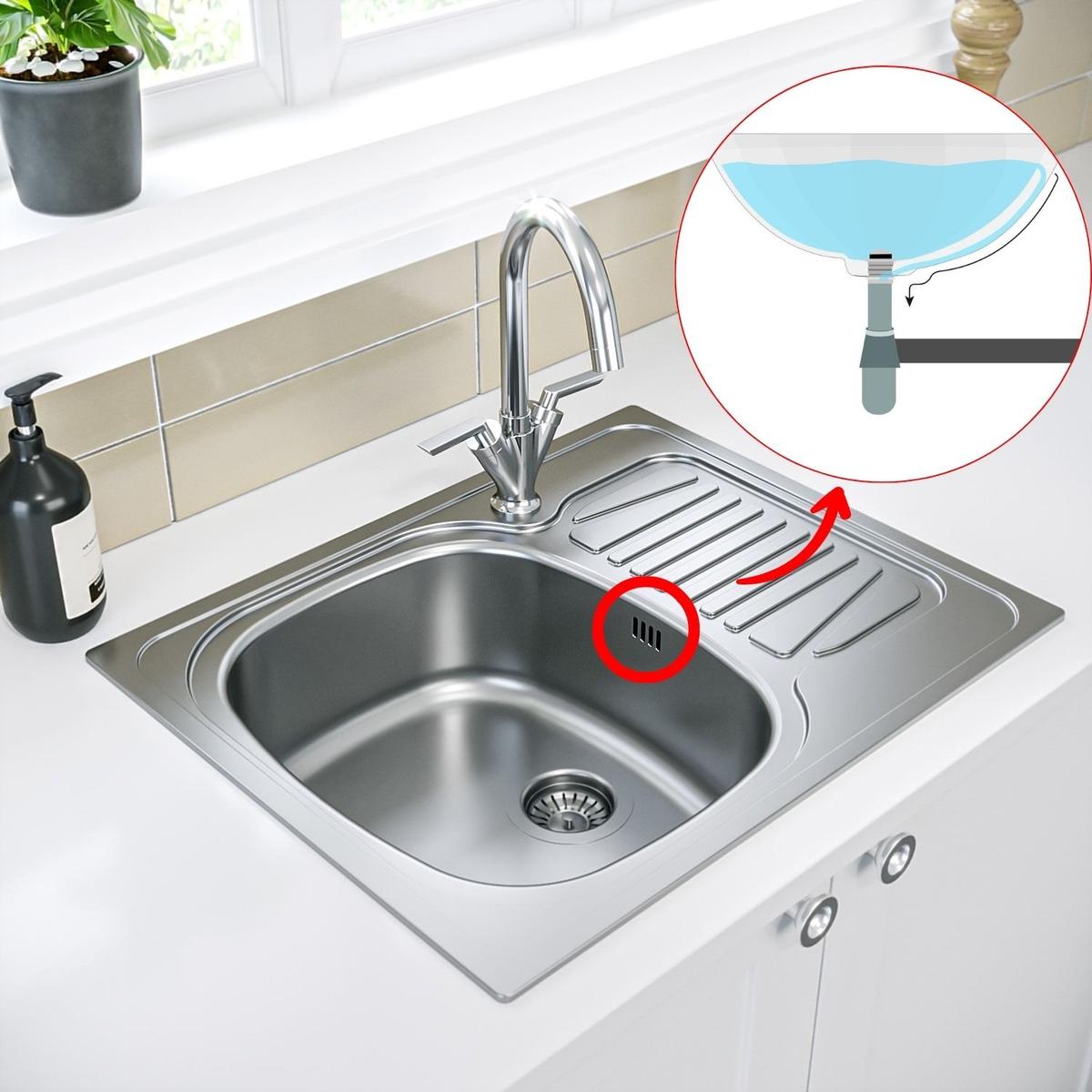 Công dụng quan trọng của chiếc lỗ nhỏ trên bồn rửa bát: Nhiều người không nghĩ ra- Ảnh 1. Công dụng quan trọng của chiếc lỗ nhỏ trên bồn rửa bát: Nhiều người không nghĩ ra- Ảnh 1.