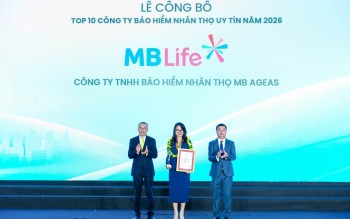 MB Life được vinh danh Top 10 công ty bảo hiểm nhân thọ uy tín 2026