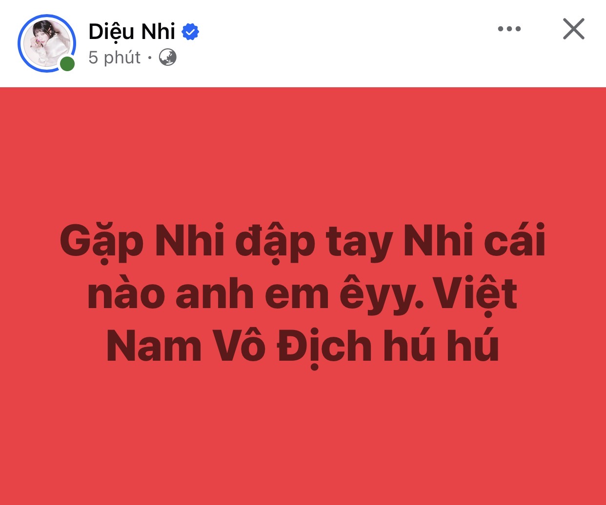 Mỹ Tâm và cả showbiz ăn mừng ĐT Việt Nam vô địch Đông Nam Á, Hoà Minzy check-in SVĐ Mỹ Đình, Diệu Nhi hẹn "đi bão" - Ảnh 17.