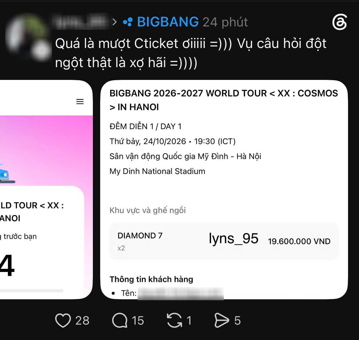 Mạng xã hội dậy sóng vì vé BIGBANG, sold out sau 2 giờ mở bán- Ảnh 4.