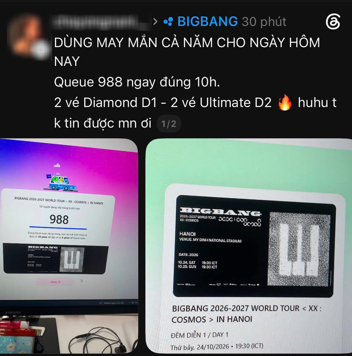 Mạng xã hội dậy sóng vì vé BIGBANG, sold out sau 2 giờ mở bán- Ảnh 3.