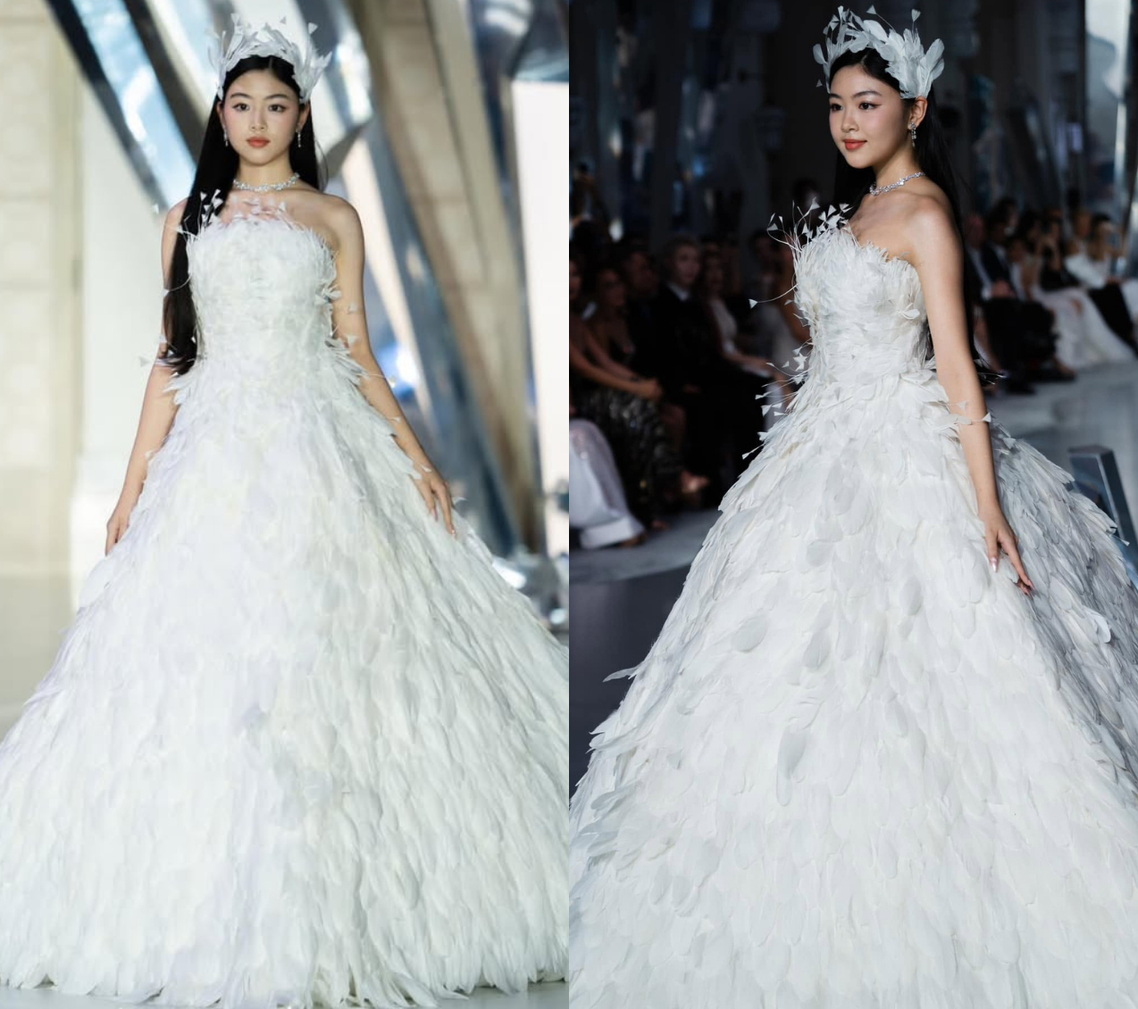 Lọ Lem, Hạt Dẻ diện váy cưới dắt nhau đi event: Khung cảnh này gọi 