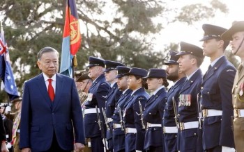 Lễ đón Tổng Bí thư, Chủ tịch nước Tô Lâm thăm cấp Nhà nước Australia