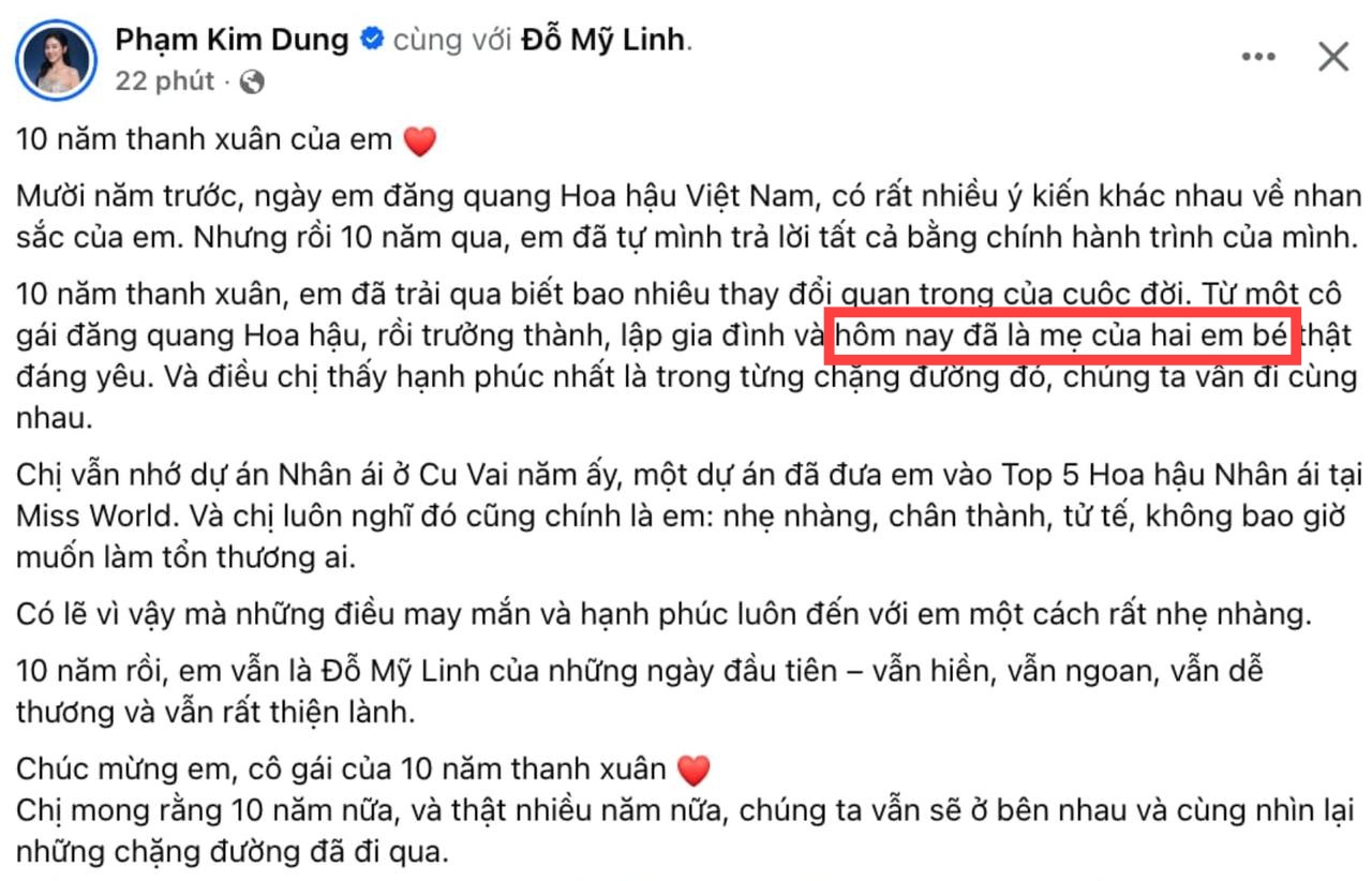 Bà Phạm Kim Dung hớ miệng làm lộ chuyện 1 nàng hậu Việt vừa âm thầm sinh con cho chồng là chủ tịch- Ảnh 1.