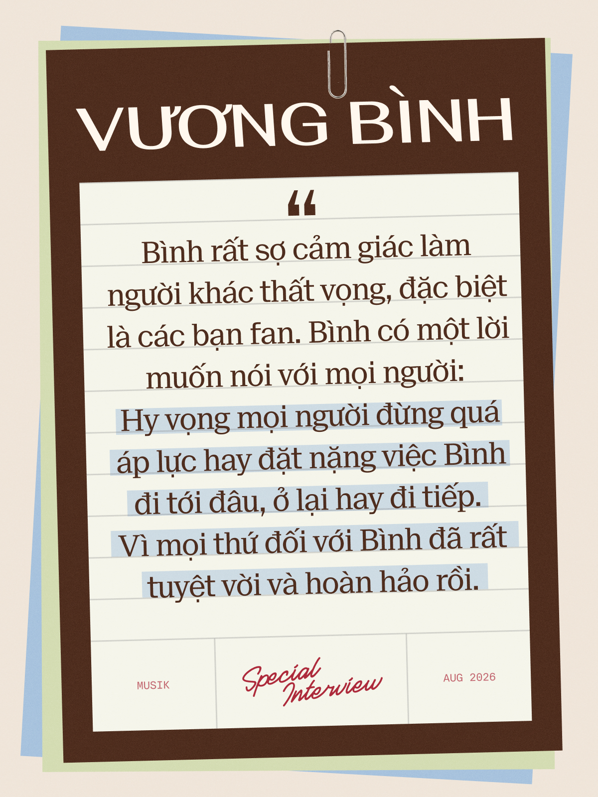 Vương Bình: Chẳng ai muốn nhìn thấy những câu so sánh “Tại sao loại Anh Trai này mà giữ lại anh kia?”- Ảnh 7.
