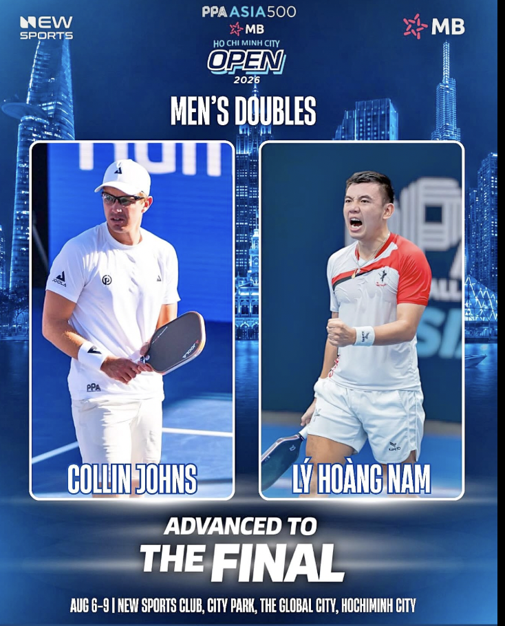 Kết quả bán kết PPA HCM ngày 8/8: Pickleball Việt Nam tạo chung kết trong mơ khi cặp của Lý Hoàng Nam đối đầu Trương Vinh Hiển - Quân Đỗ- Ảnh 1.