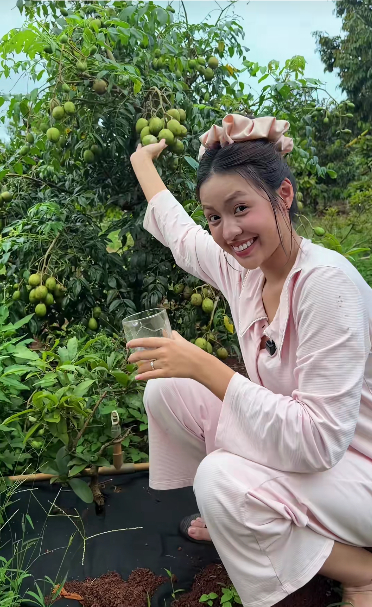 Vợ một CEO flex gia thế ở quê khi “mở tour” thăm nhà sàn 2 tầng, nằm giữa vườn sầu riêng, chôm chôm, bơ… - Ảnh 7.
