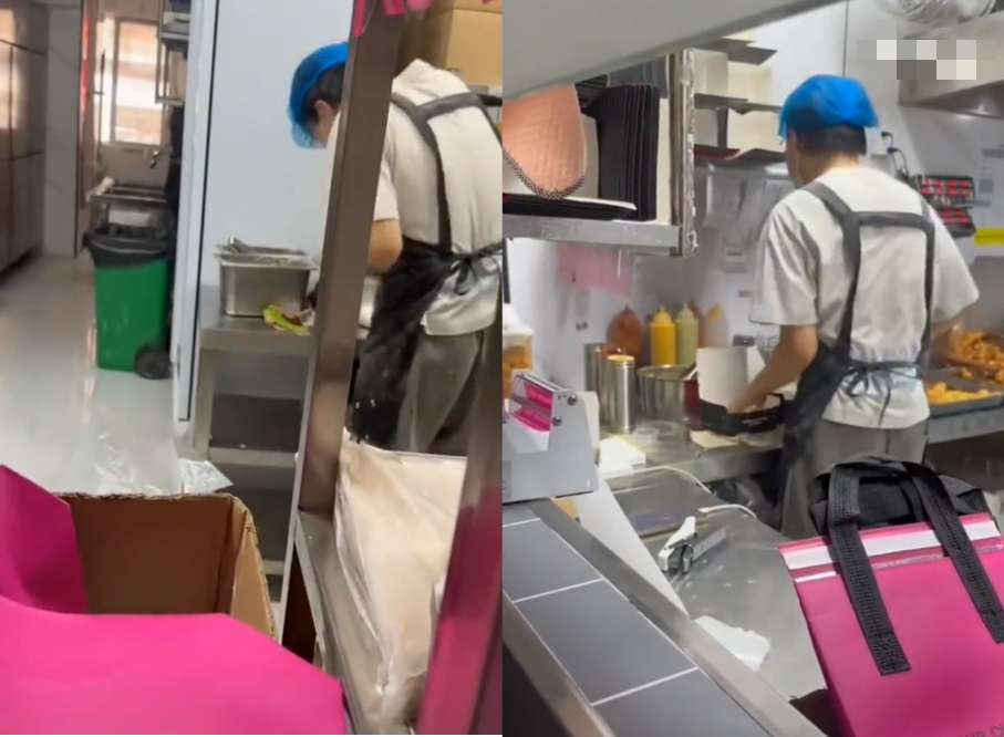 Video ghi lại cảnh nam nhân viên quán gà rán ngất xỉu, co giật vì… quá nhiều đơn hàng - Ảnh 1.