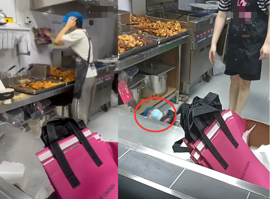 Video ghi lại cảnh nam nhân viên quán gà rán ngất xỉu, co giật vì… quá nhiều đơn hàng - Ảnh 2.
