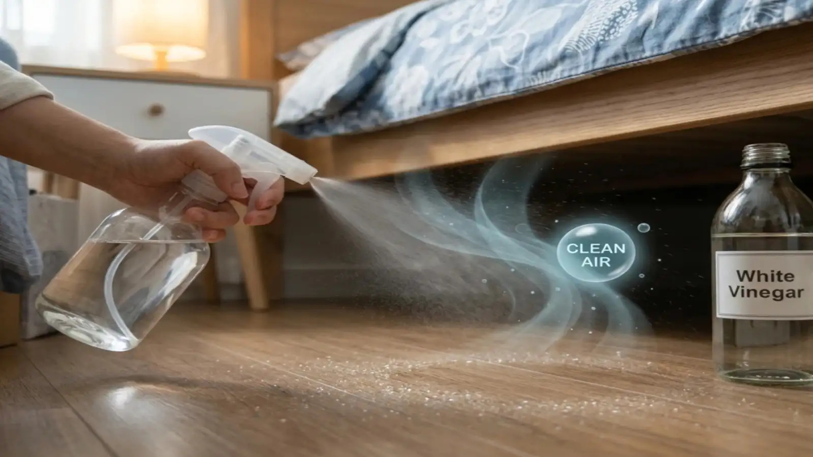 Vì sao nhiều gia đình xịt giấm trắng dưới gầm giường? 5 công dụng ít người biết- Ảnh 1.
